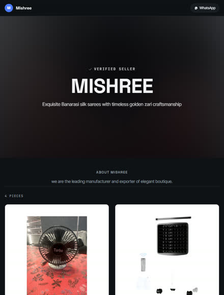 Modern store design — real storefront preview